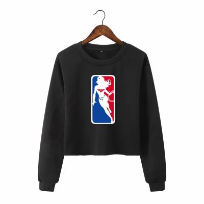 China Wonder Woman Breathable Basketball Sweater Plus Velvet Long Sleeve Sweatshirt for sale