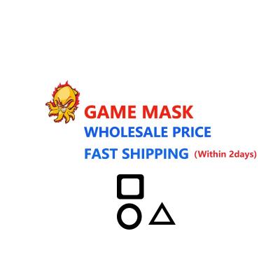 China 2021 Hot Sale TV Series Game Mask Triangle Red Man Korean Cosplay Game Latex Props Party Mask for sale