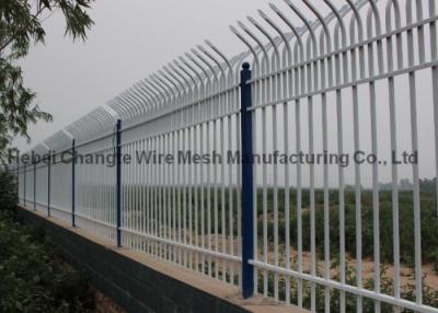 China Galvanised Palisade High Security Fence , Guardrail / Garden Ready Made Palisade Fencing for sale