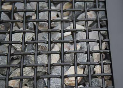 China Flat Top Crimped Woven Wire Screen , High Tensile Strength Metal Wire Mesh for sale