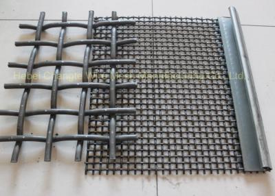 China Hook Crimped High Carbon Wire Mesh High Tensile Strength For Vibrating Screen for sale