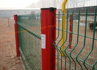 China High Strength Pvc Coated Wire Fencing , Secutiry Green Chain Link Fence Rust Resistance for sale