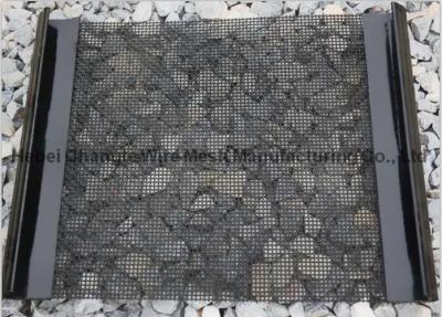 China Galvanized Wire Mesh Sand Screen , Harp Type T Self - Cleaning Metal Wire Mesh Screen for sale