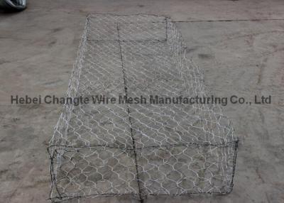 China Woven Wire Mesh Gabion Rock Wall Cages , Galvanized Iron Wire Gabion Baskets for sale