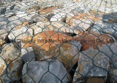 China Hot Dipped Galvanized Hexagonal Wire Mesh Riverbank Gabion Box Woven Gabions for sale