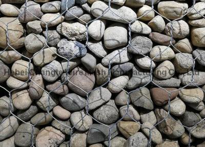 China Caja tejida galvanizada de Gabion y diámetro de alambre tejido PVC de la malla de alambre 3-6m m de Gabion en venta