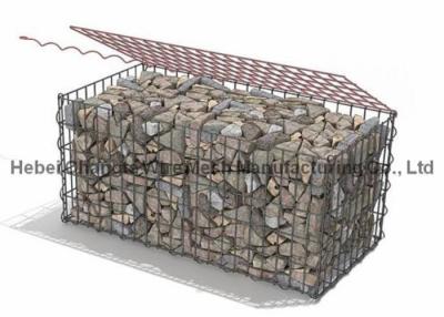 China Hot Dipped Galvanized 50 x 50mm  2 x 1 x 1m Welded Gabion Box Low Carbon Steel Wire Material for sale