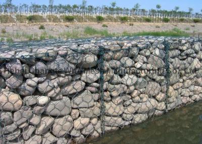 Chine Galvanisé et le PVC a enduit le grillage de Gabion pour la protection de rivière à vendre