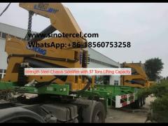 strength Steel Chassis Sidelifter with 37 Tons Lifting Capacity