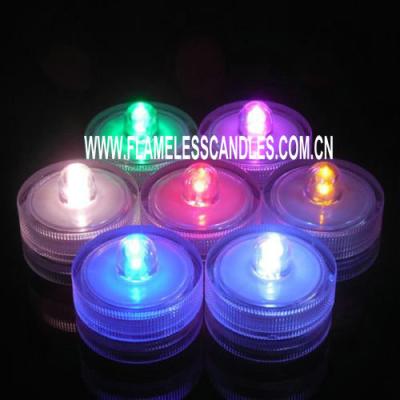 China Flameless LED Waterproof Tea Lights Candles Underwater Flameless Tealights with Battery for sale