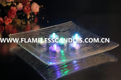 China Color Changing Submersible Tealight, Water Proof Tealights, Set Of 6 for sale