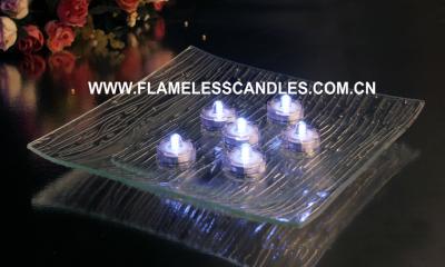 China Bright White LED Waterproof Tea Lights / Plastic Submersible LED Tealights Wholesale for sale