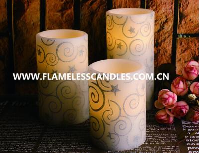 China Velas sin llama del pilar del modelo LED del brillo para la decoración de la fiesta de cumpleaños, pila AA de 2 X en venta