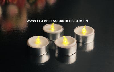 China Kleine batteriebetriebene LED Tealight leuchtet en gros mit Aluminiumhalter 3,8 x 3.2cm durch zu verkaufen