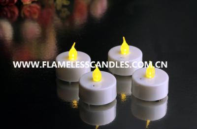 China Batteriebetriebene flammenlose Kerzen LED Tealights mit Schlag-Funktion für Hochzeits-Geschenk zu verkaufen