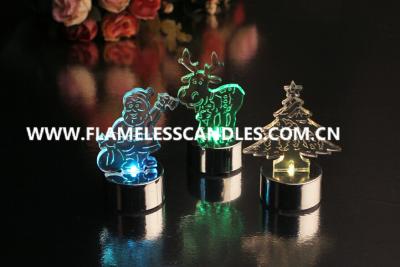 China Amber / Color Changing Flameless LED Christmas Candles for Wedding / Holiday Gift for sale