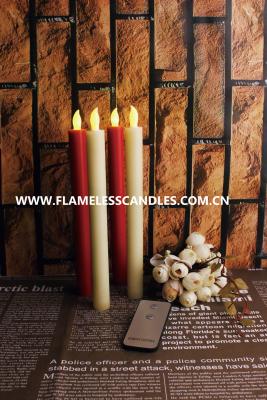 China Wax Taper Remote Control Flameless Candles / LED Flameless Candles with Remote for sale