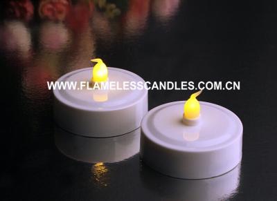 China Jumbo Flickering Amber LED Tealights, Longer Running Time for sale