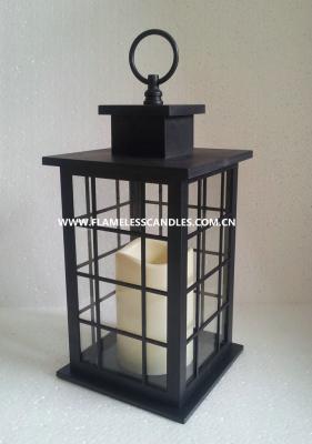 China Indoor and Outdoor Battery Operated Flameless Candle Lantern for sale