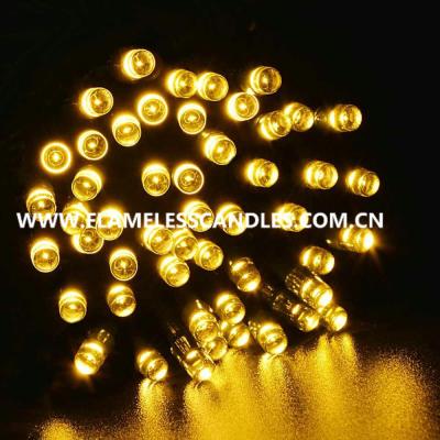 China Warm White Battery Powered LED String Lights / Rechargeable Battery Operated Fairy Lights for sale