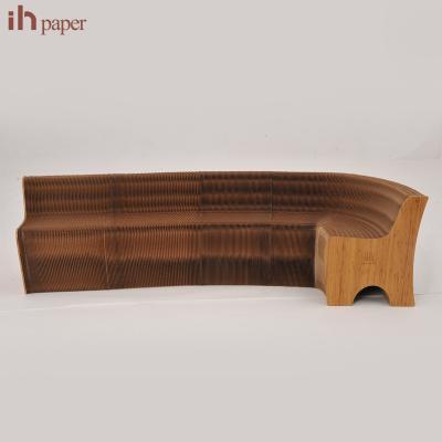 China Corner Sofa Wholesale Used Craft Paper Leather Sofa for sale