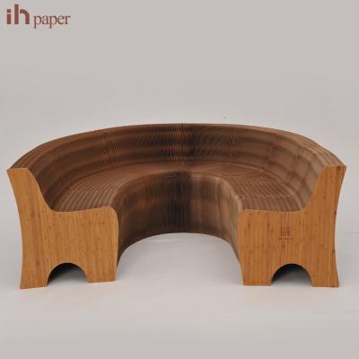 China Corner Sofa Wholesale Honeycomb Structure Craft Paper Furniture for sale