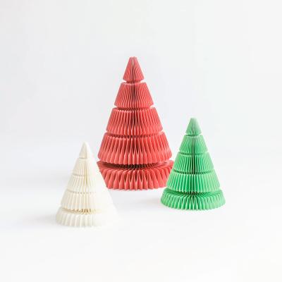 China Foldable ihpaper Paper Folding Christmas Tree Tree With Lighting for sale