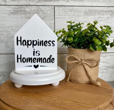 China Europe Wooden House Decorative Sign House Shaped Wooden Sign Blank Wood Sign for sale