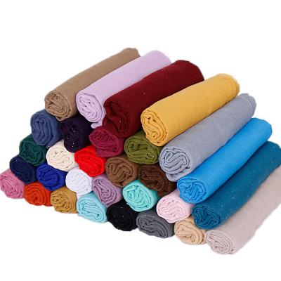 China Top Selling Plain HJ004 Plain Viscous Shawl Fashion High Quality Muslim Scarf shinning Malaysia Hijab Arab for sale