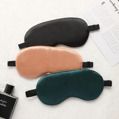 China Wholesale Customizable Fashion New Design High Quality Casual Lighting Adjustable Satin Sleeping Silk Eye Mask for sale