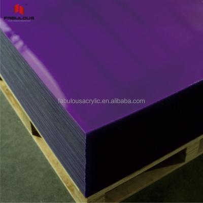 China Eco - Friendly Factory Custom Plastic Perspex Dish Toy Material 4mm Extruded Purple Transparent Acrylic Sheet for sale