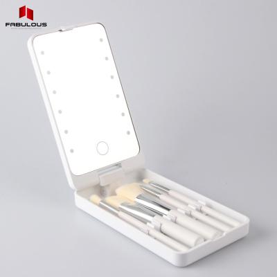 China Factory Direct Eco-friendly LED Plastic Acrylic Mirror Cosmetic Box Custom Made Any Size Makeup Mirror for sale