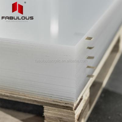 China 0.8-1mm Eco - Friendly White Acrylic See Sheet Plexi Acrylic Glass for sale