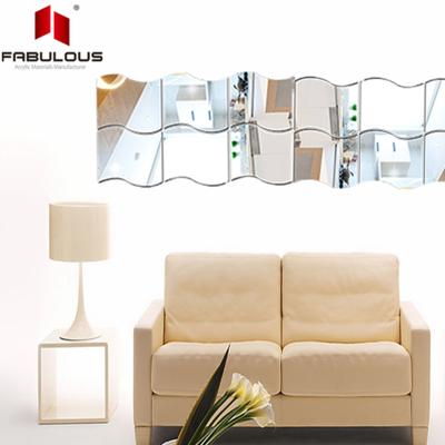 China China Factory Large Mirror Stickers Mirror Wall Sticker Waterproof Moisture Proof/Rust Resistance Acrylic Mirror For Bedroom Home Decoration for sale