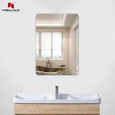 China Factory Waterproof Square Acrylic Soft Decor Wall Mirror Paste Self Adhesive Plastic Mirror Home for sale