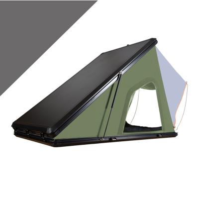 China Camouflage/Field Game Triangle Car Roof Top Tent Aluminum Hard Style Shell Car Roof Top Tent New for sale