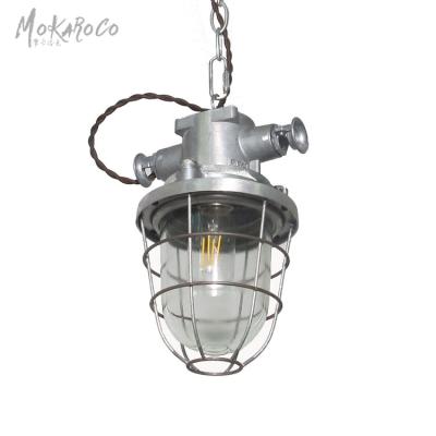 China Loft industrial nostalgic restaurant retro personality creative glass bar and cafe die cast industrial zinc light fixture chandelier for sale