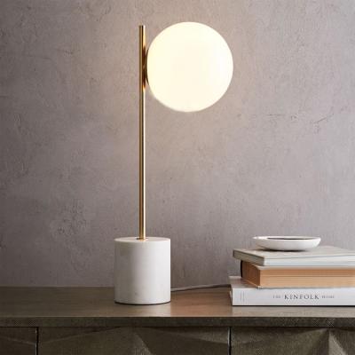 China INordic gold gold resinglass table lamp hotel side bed ceramic bedroom designer modern modern table lamps for sale