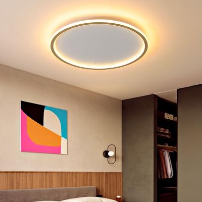 China Nordic modern decorative indoor lighting smart modern outdoor mounted led ceiling light living room bedroom ceiling lamp around the body simple pink black cover for sale