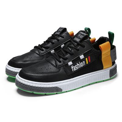 China Anti-slippery Eva Midsole Material Pu Lining Cheap Material Black Color Price Skateboarding Shoes for sale