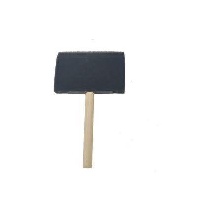 China 4 Inch Lightweight Wood Handle Sponge Foam Paint Brush for sale