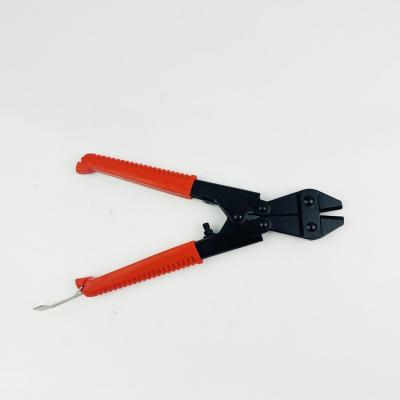 China Alloy Forged Red Handle Steel 8 Inch Forged Small Bolt Cutter for sale