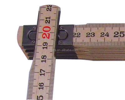 China English Wooden Ruler Red End 2 Meters Englisth Folding Wooden Ruler Red End for sale