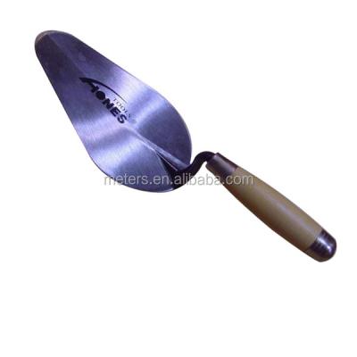 China Carbon Steel Trowel Round Head Skimming Brick Patterns Filler Patch Trowel for sale