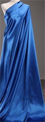 China 150CM Women Soft Satin Fabric Ordinary Dyeing Royal Blue Satin Fabric For Accessories for sale