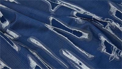 China 300GSM 148CM Textile Art Contemporary Craft Fabric Imitation Denim Jacquard for sale