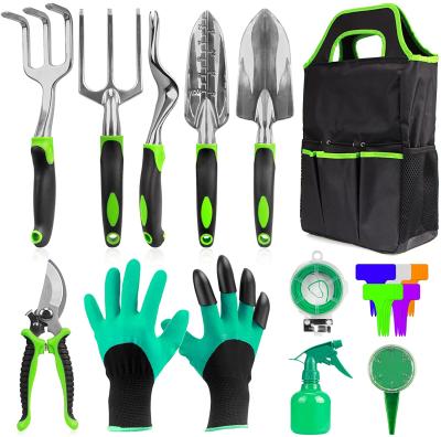 China Eco-friendly Succulents 31 Pcs Garden Tool Kit Durable Storage Tote Bag Tools Ergonomic Included And Non-slip Handle for sale