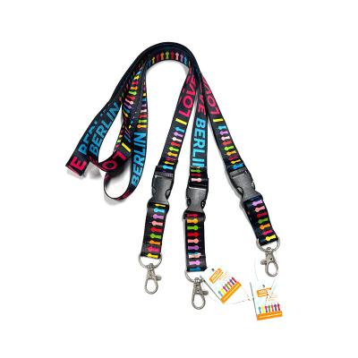 China Promotional Giveaway Gifts Customized Lanyards Medal Ties Neck Strap Sublimation Print Screen Printing for sale