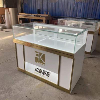 China Modern Customized Wooden Jewelery Accessories Wall Glass Cabinet Jewelry Showcase Jewelry Display for sale