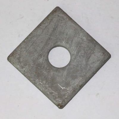 China Carbon Steel Hot Dip Galvanized Square Flat Washer For Line Pole Fasteners for sale